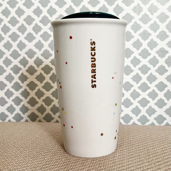 Starbucks “Best Day Ever” Confetti Ceramic Mug with Lid – 10 oz (2015) - Picture 4 of 8